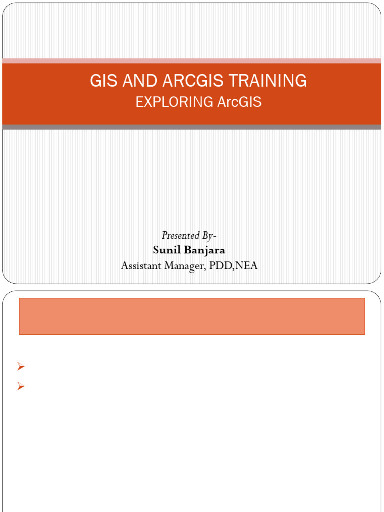 Day1 - GIS Installationand Exploring | PDF | Arc Gis | Computing