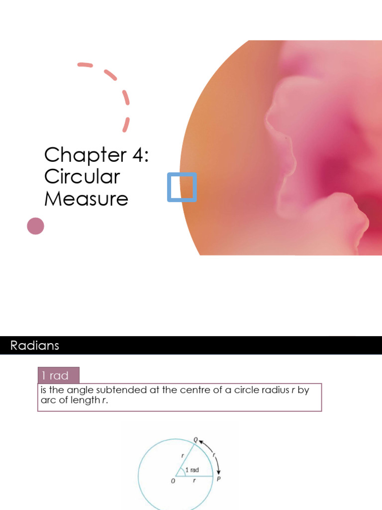Chapter 4 Circular Measure | PDF