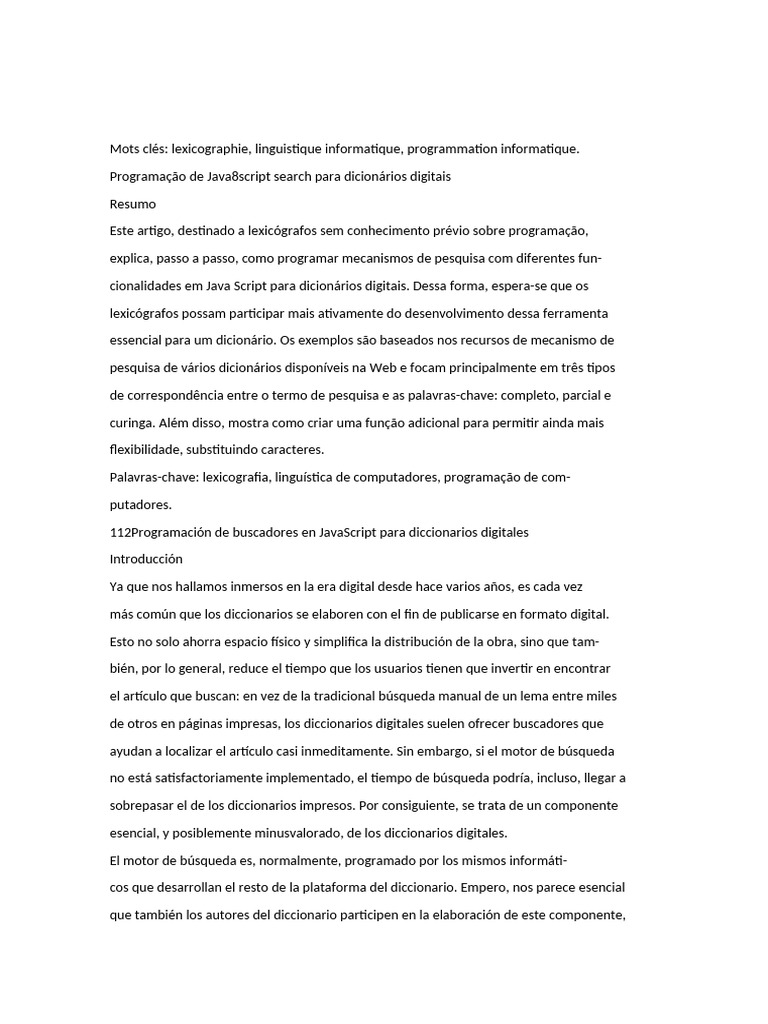 JavaScript Para Diccionarios | PDF | Script Java | Red mundial