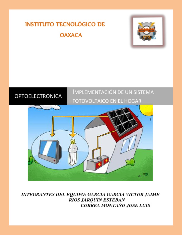 Proyecto de Optoelectrónica PDF Energía solar Fotovoltaica