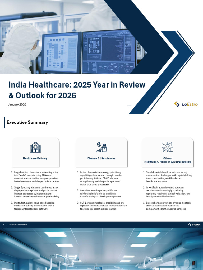 India Healthcare 2025 Year in Review & Outlook for 2026 | PDF ...