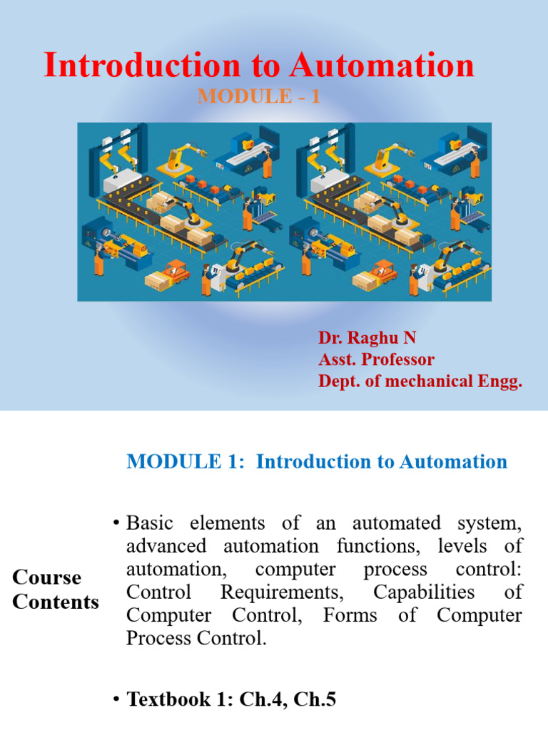 M-1 - Introduction To Automation | PDF | Automation | Feedback