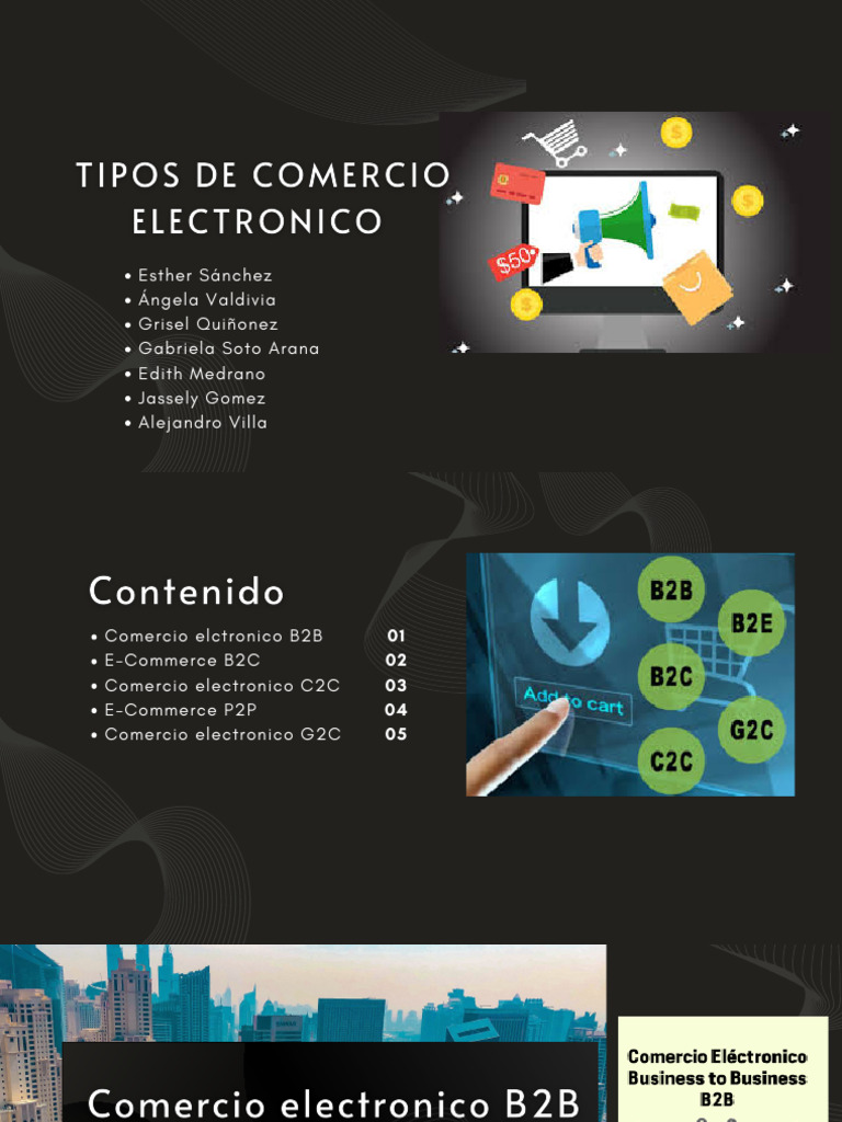 Tipos de Comercio Electrónico | PDF | Comercio electrónico | Los ...