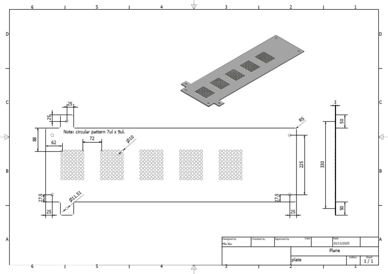Plate Part Model | PDF