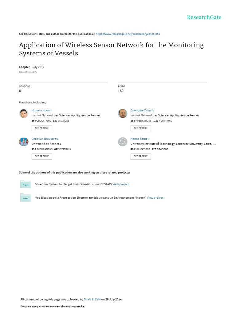 37842 | PDF | Wireless Sensor Network | Computer Network