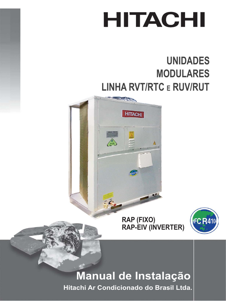 HITACHI - UNIDADES MODULARES - LINHAS - RVT - RTC e RUV - RUT - RAP ...