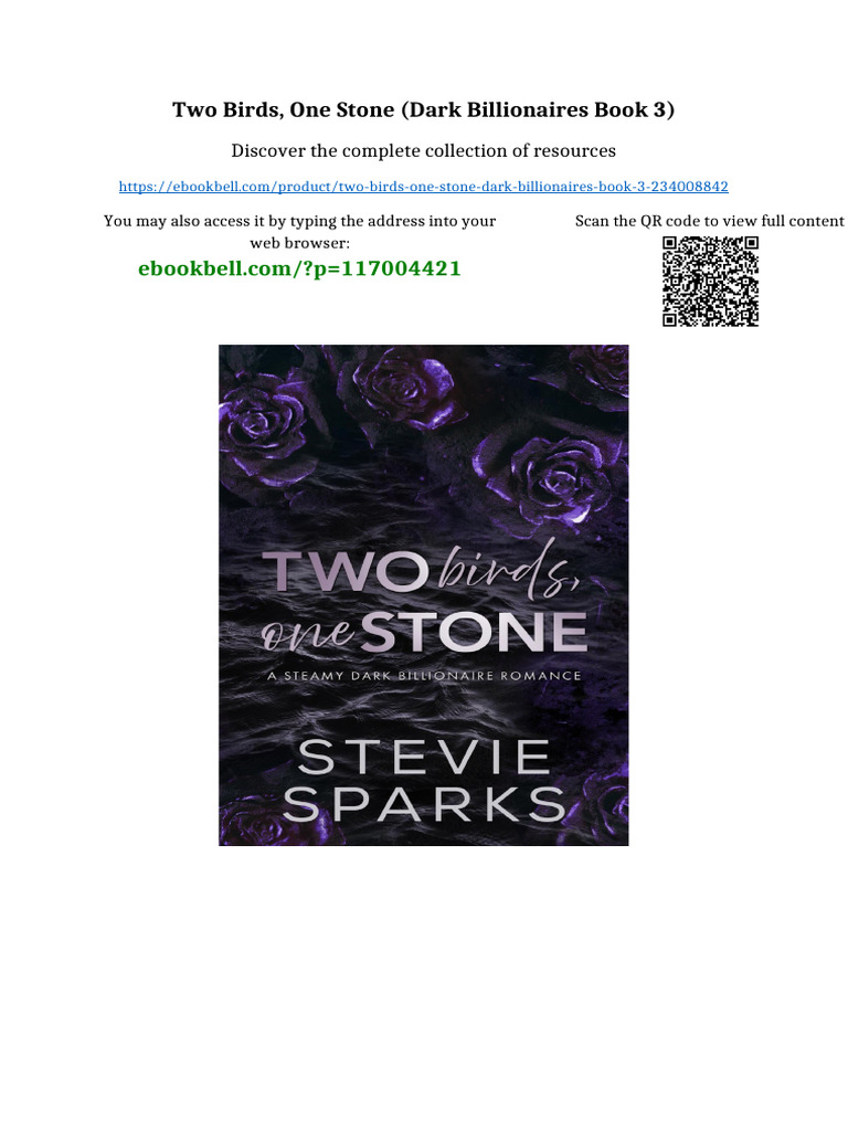 Two Birds, One Stone (Dark Billionaires Book 3) online version | PDF ...