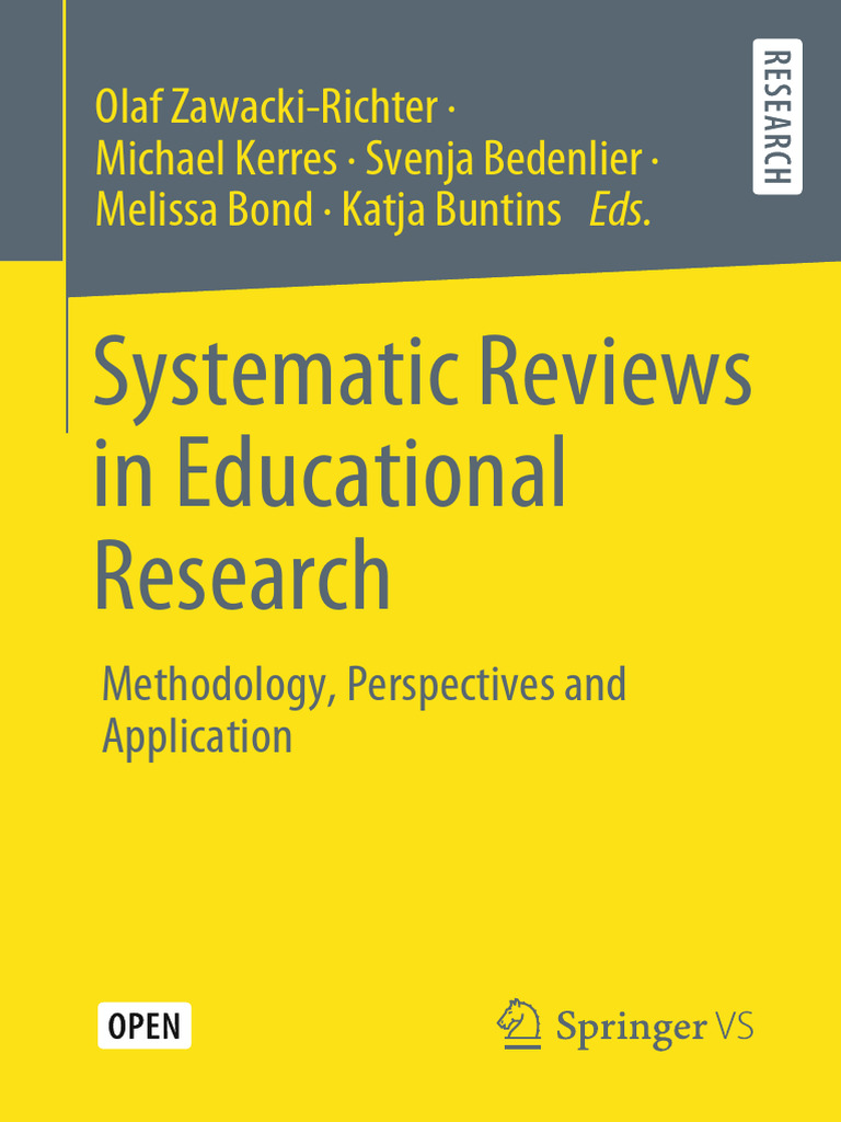 Systematic Reviews in Educational Research | PDF | Systematic Review ...