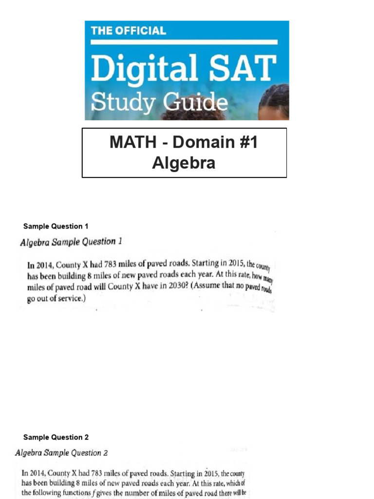 MATH D1 Algebra Exercises | PDF