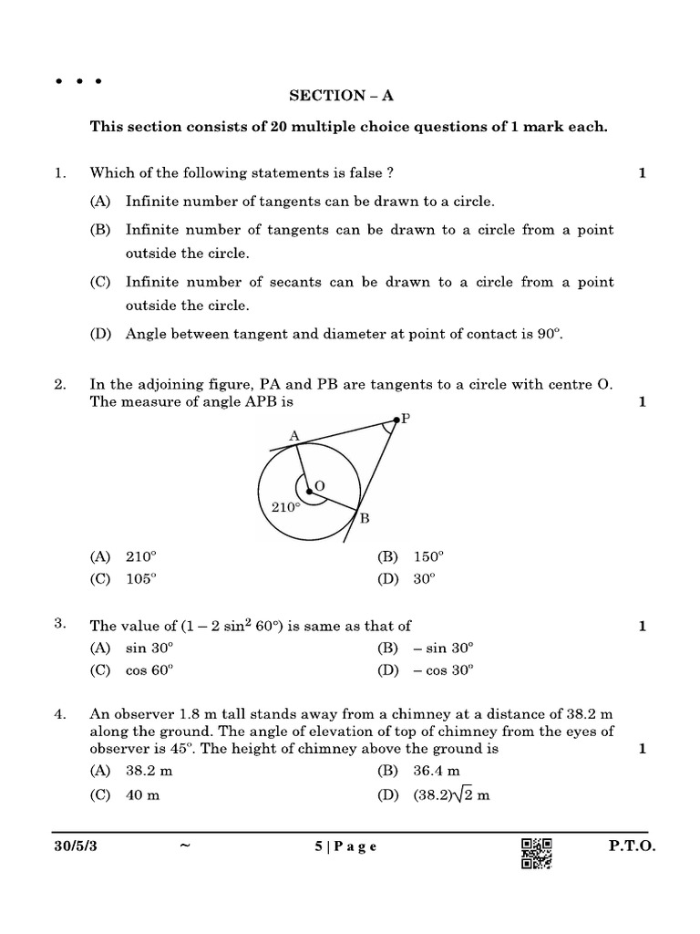 30 5 3 Mathematics Standard | PDF