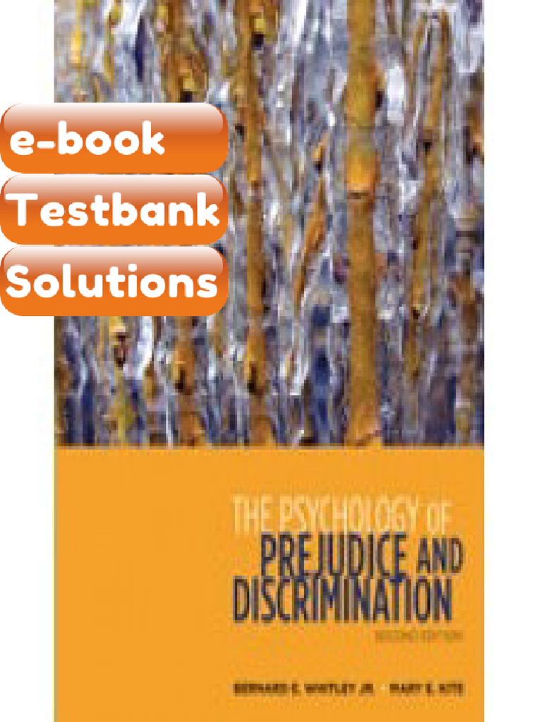 Testbank the Psychology of Prejudice and Discrimination 2nd Edition ...