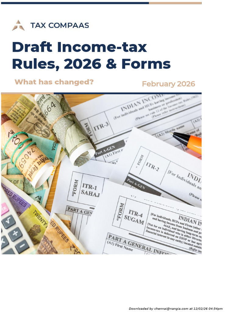 Clinical Analysis of Draft Income Tax Rules 2026 Forms by Tax Compaas ...
