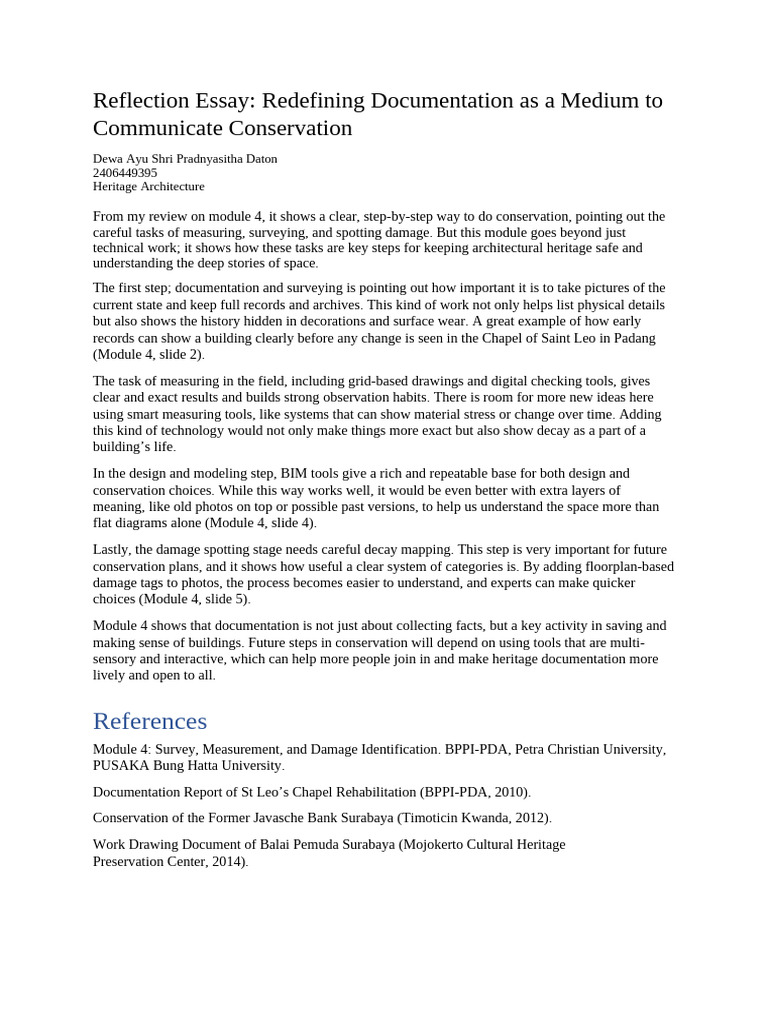 Reflection Essay | PDF