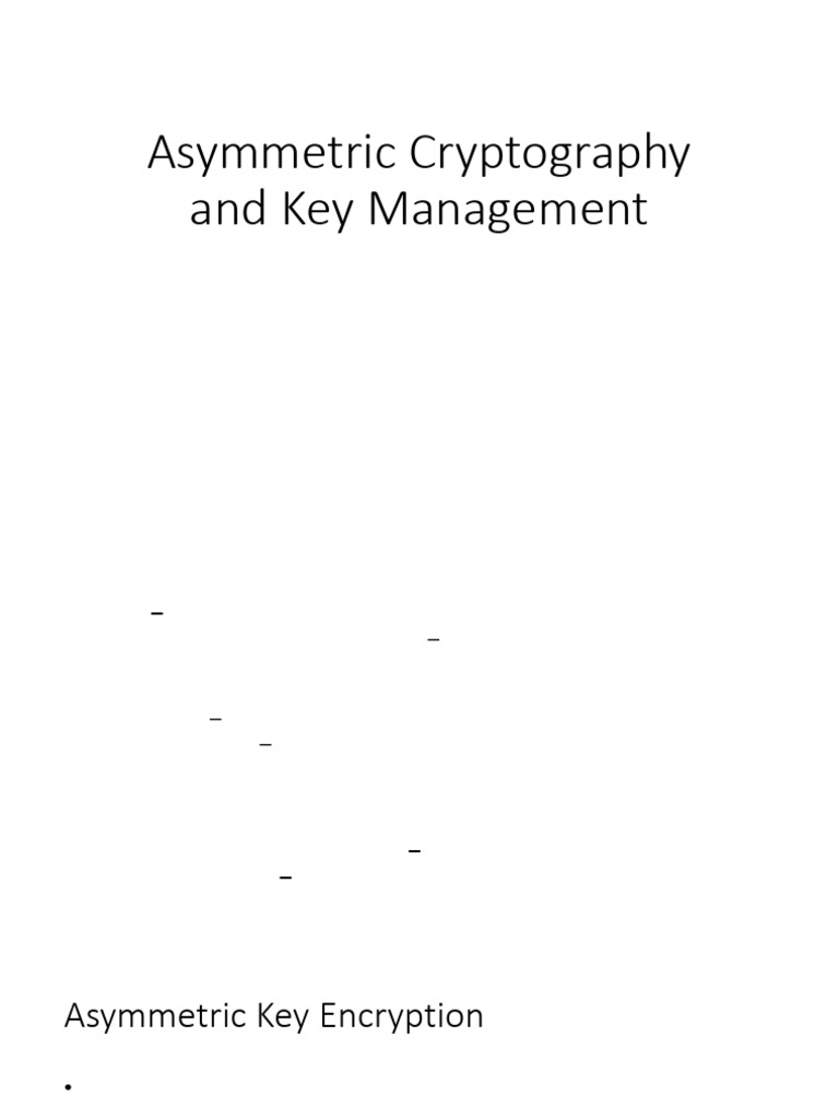 Unit3 Asymmetric Cryptography and Key Management | PDF | Public Key ...
