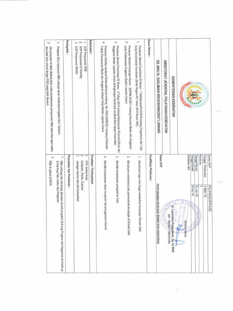 Sop Rba | PDF