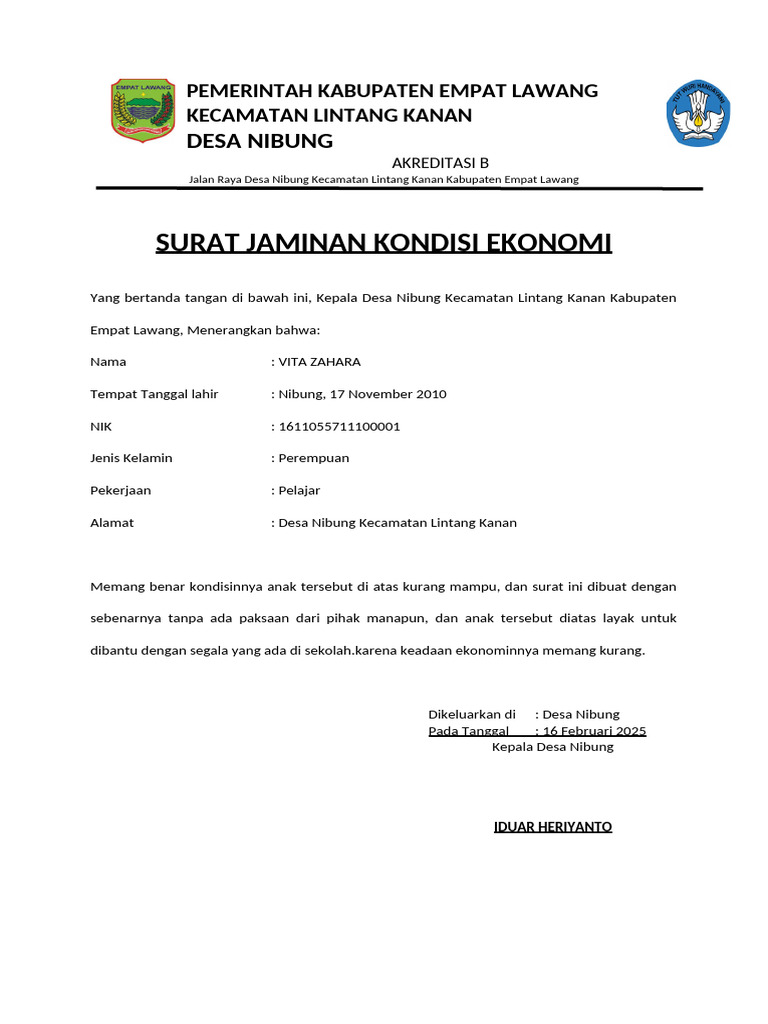 Surat 1 | PDF