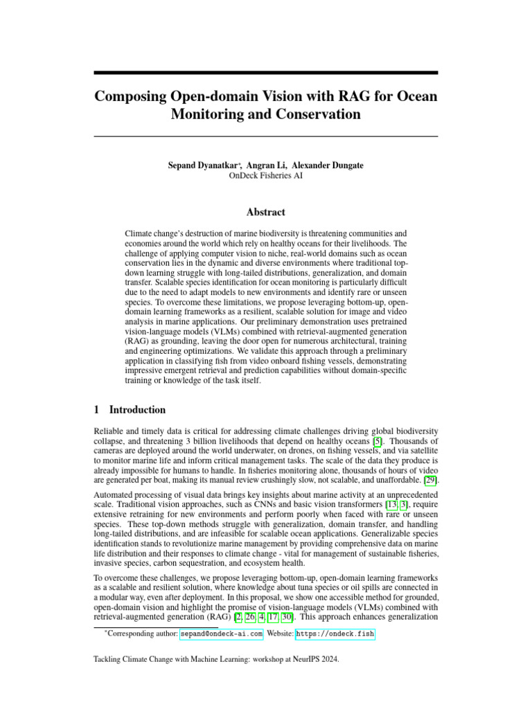 10 Composing Open-domain Vision With RAG for Ocean Monitoring and ...
