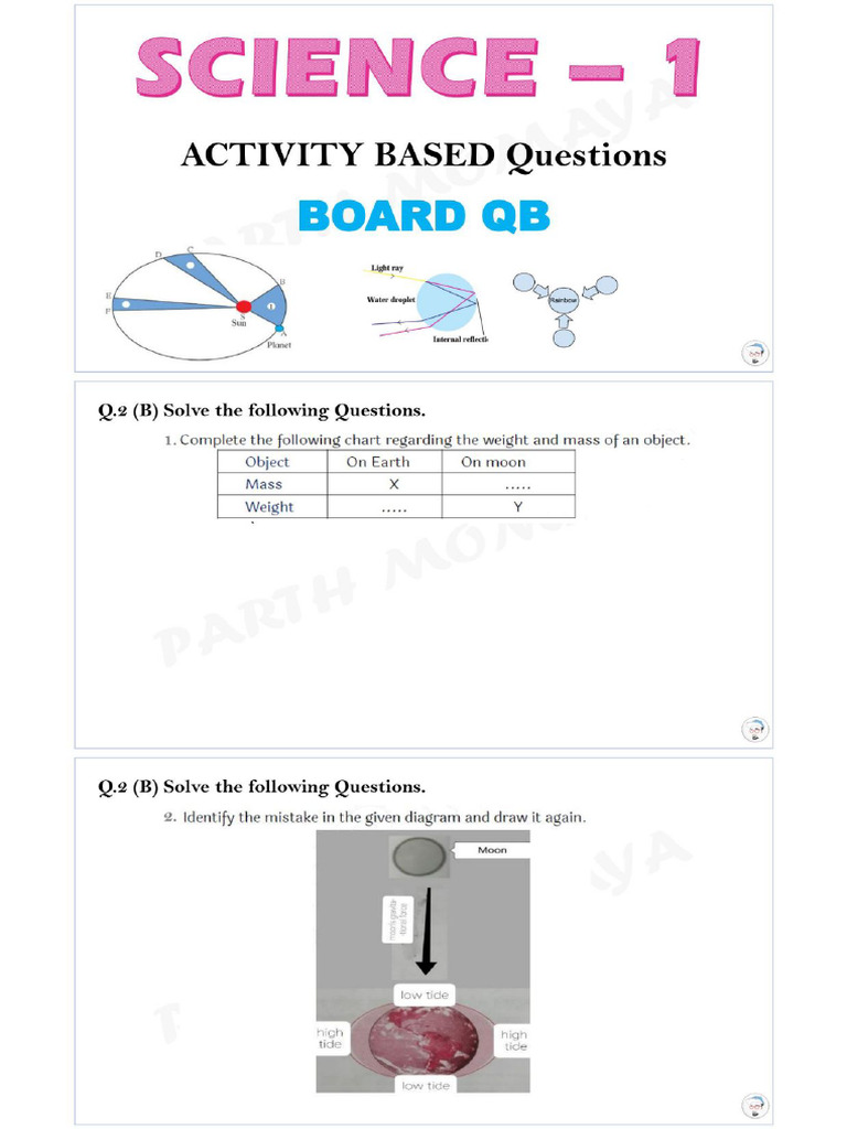Science 1 Question Bank | PDF