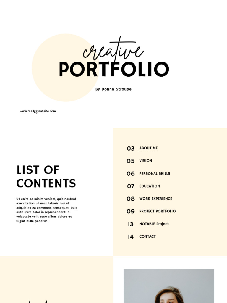 Creative and Minimal Portfolio Presentation - Copy | PDF ...