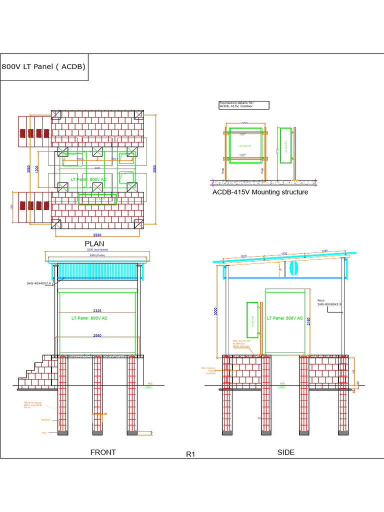LT Panel Foundation Dwg.r1 | PDF | Masonry | Building Engineering
