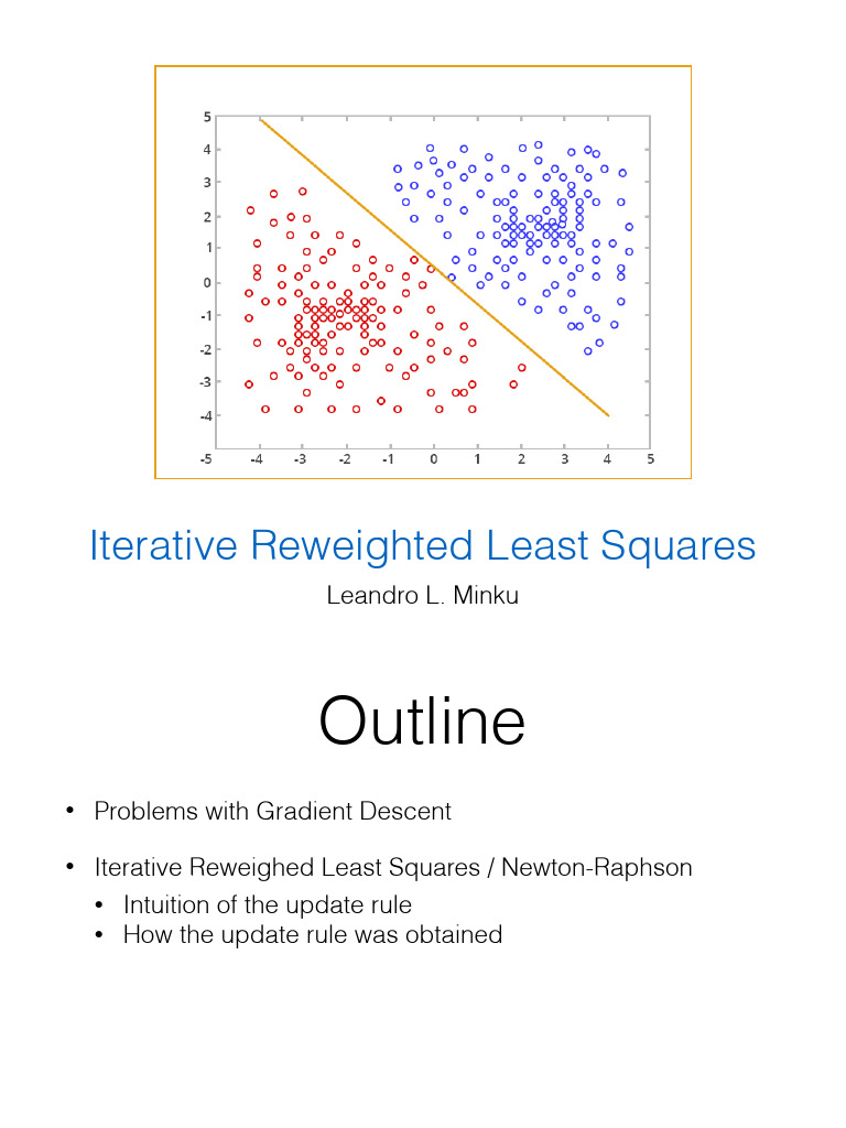 2a Logistic Regression IRLS | PDF | Mathematical Optimization | Least ...