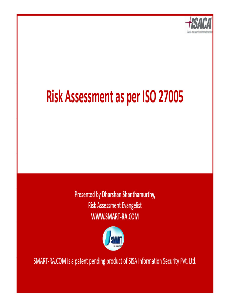 Risk Assessment As Per ISO 27005 1741554665 | PDF | Risk | Risk Assessment