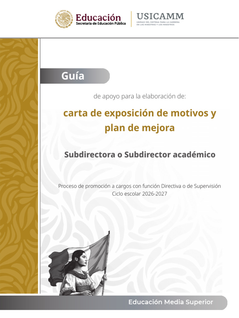 Guia Plan Mejora Subdirector-Academico | PDF | Enseñando | Educación ...