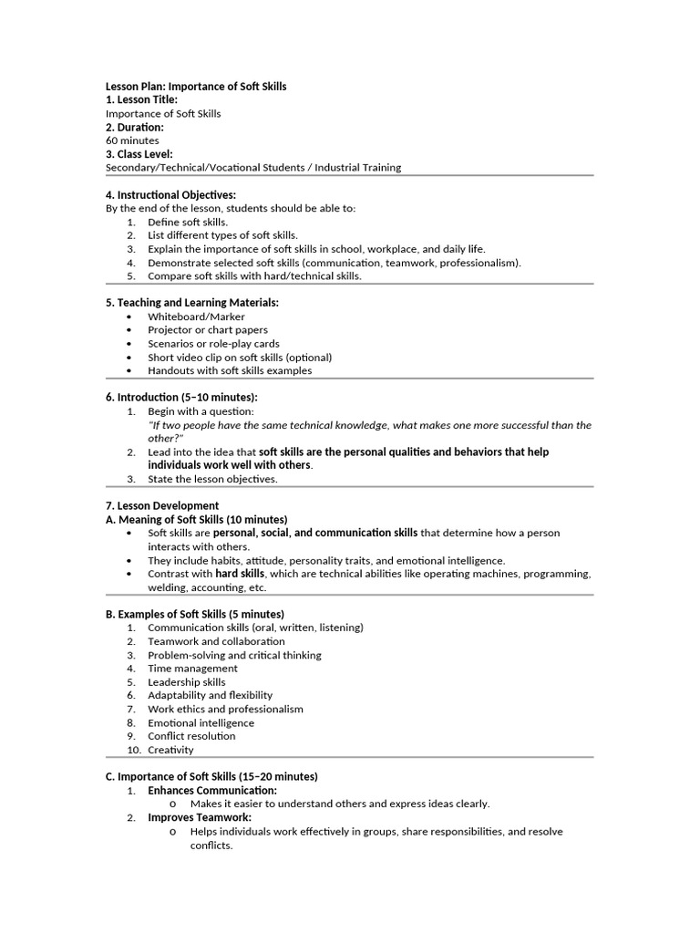 Importance of Soft Skills | PDF | Skill | Communication