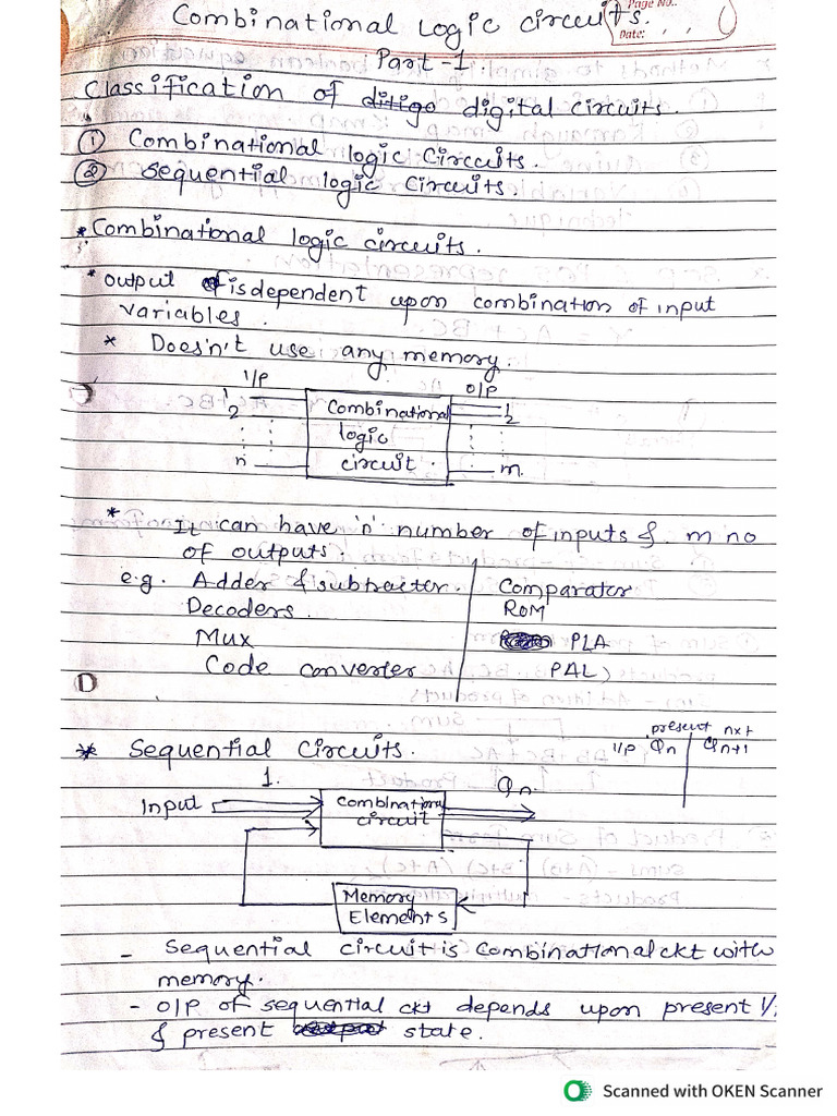 Unit 1 Combinational Logic-1 | PDF