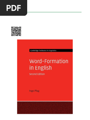 Word Formation in English, 2nd Edition ISBN 9781107172098