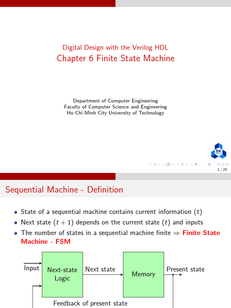 Chapter 6 Finite State Machine | PDF | Computer Engineering | Computer ...