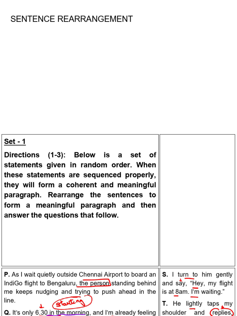 Sentence Rearrangement | PDF | Economies