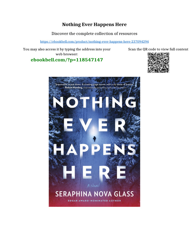 Nothing Ever Happens Here Download Full Chapters | PDF