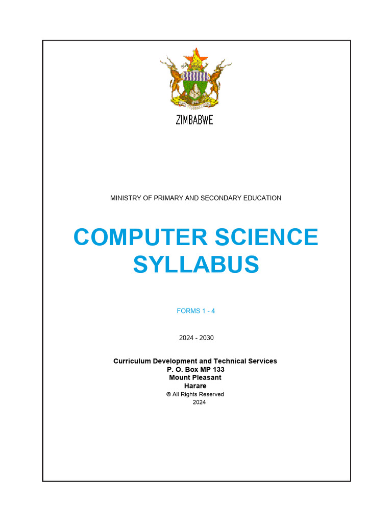 Revised Computer Science Syllabus F1!4!260210 082552 | PDF | Computer ...