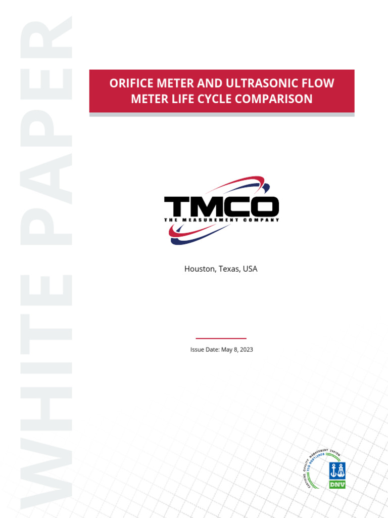 TMCO WhitePaper May2023 | PDF | Flow Measurement | Calibration