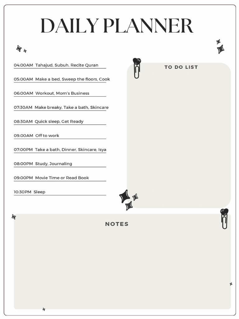 Daily Planner | PDF