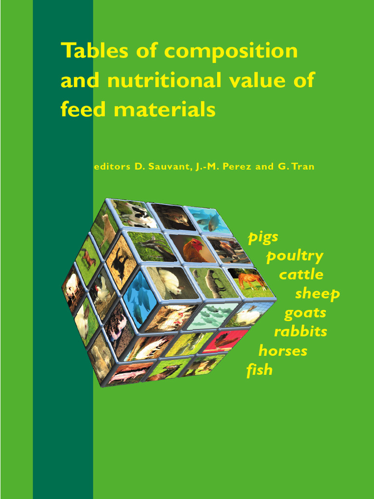 Tables of Composition of Feedstuffs | PDF | Flour | Dietary Fiber