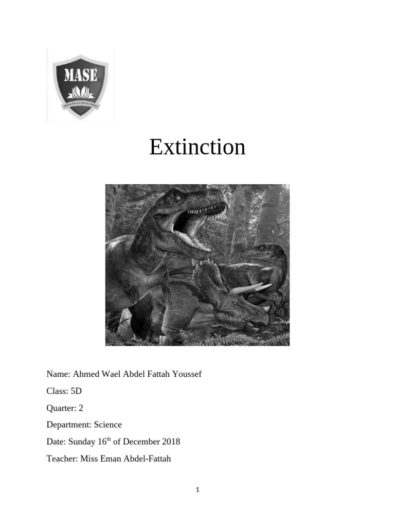 Extinction | PDF