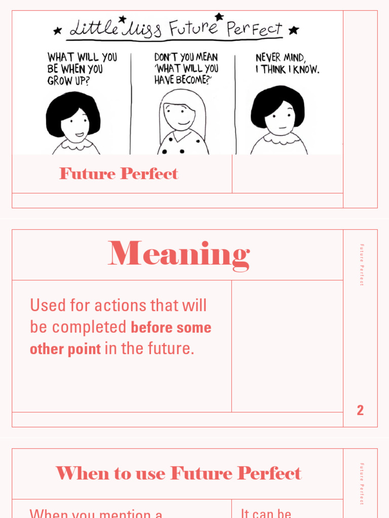 (11) Future Perfect | PDF | Grammatical Tense | Language Families