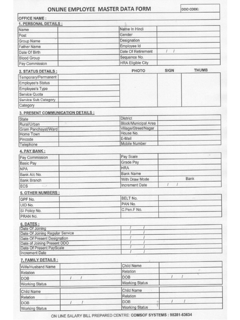 Paymanager Data Form | PDF