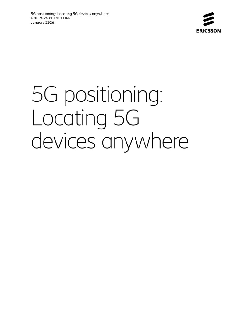 5G Positioning | PDF | Lidar | Computer Network