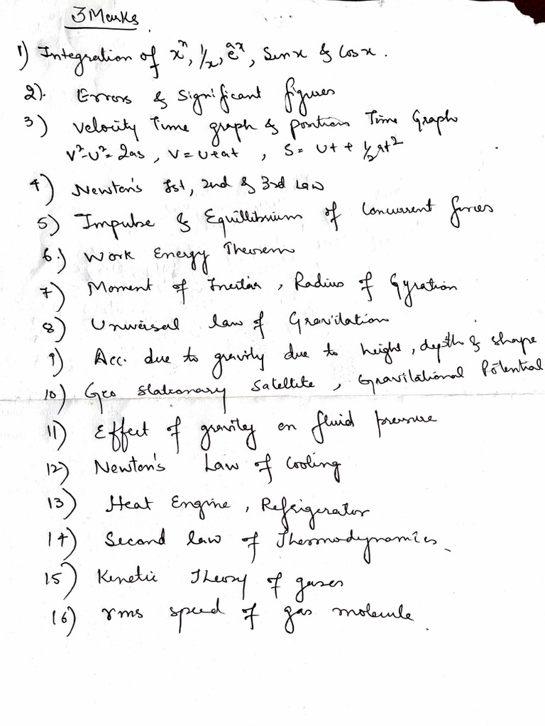 2 and 3 Marks Imp Questions | PDF