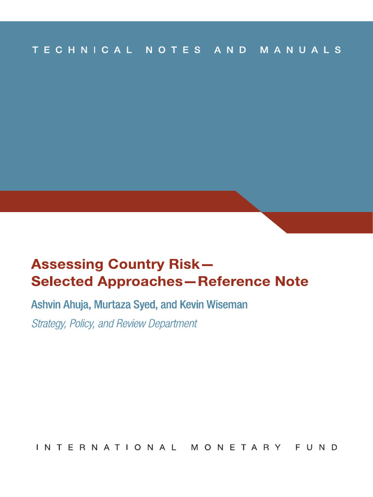 IMF CountryRiskAssessment | PDF