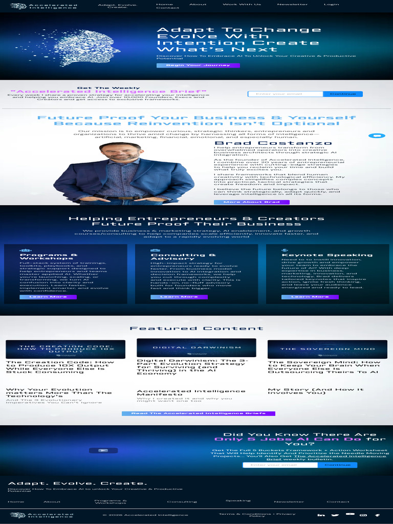 Accelerated Intelligence Adapt. Evolve. Create | PDF | Artificial ...