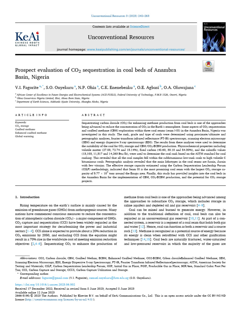 Ccus Research | PDF | Coalbed Methane | Coal