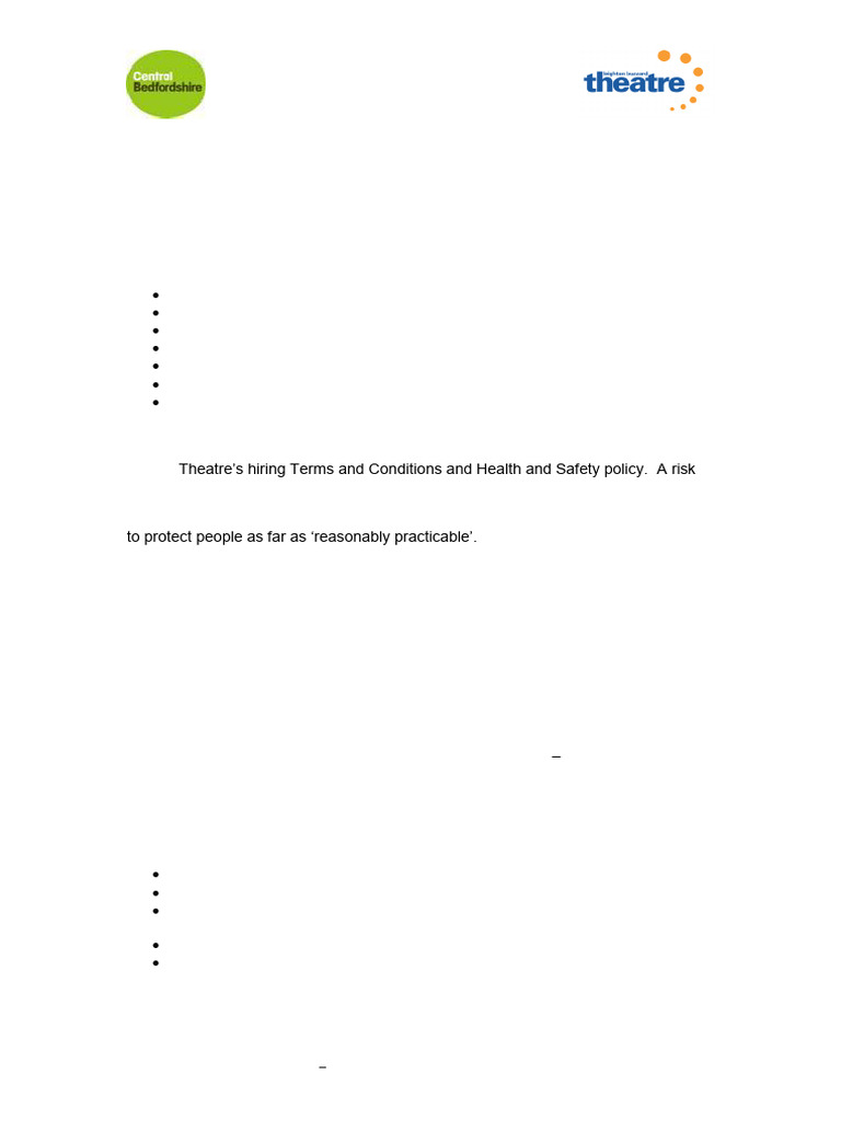 Risk Assessment Theatre Tcm3 23223 | PDF | Risk Assessment | Risk