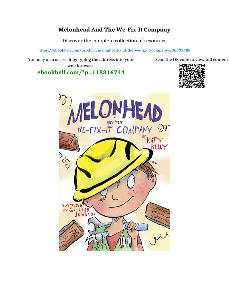 Melonhead and the We-Fix-It Company sample | PDF | Intellectual Property