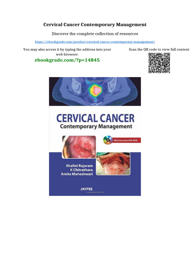 Cervical Cancer Contemporary Management No Waiting Time | PDF ...