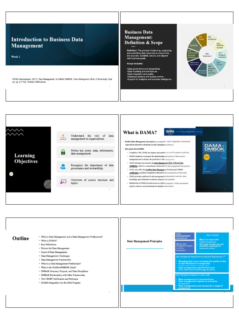 Week 1 - Data Management R | PDF