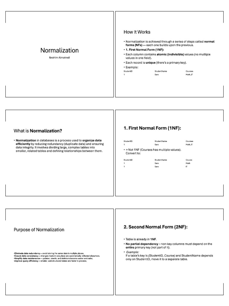 Normalization | PDF